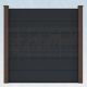 WPC Steckzaun easy Screen #one XL 180x180cm graphit/braun