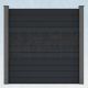 WPC Steckzaun easy Screen #one 180x180cm graphit/grau