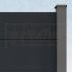 WPC Steckzaun easy Screen #one XL 180x180cm graphit/grau
