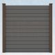 WPC Steckzaun easy Screen #one 180x180cm grau/braun