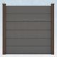 WPC Steckzaun easy Screen #one XL 180x180cm grau/braun