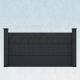 WPC Steckzaun easy Screen #one XL 180x90cm graphit/graphit