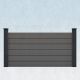 WPC Steckzaun easy Screen #one 180x90cm grau/graphit