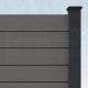 WPC Steckzaun easy Screen #one 180x90cm grau/graphit