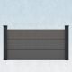 WPC Steckzaun easy Screen #one XL 180x90cm grau/graphit