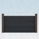 WPC Steckzaun easy Screen #one XL 180x90cm graphit/braun