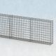 Gabionenzaun 4,5m lang, 25cm tief, 100cm hoch