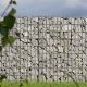 Gabionenmauer 100x100cm mit Klammern und Maschenweite 5x10cm