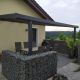 Gabionenzaun 25x100cm als Terrasseneinfassung