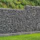 Gabionen 25x150cm als Sichschutz für den Garten