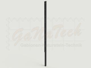 Doppelstabmatten Zaunset 10m lang, 1,63m hoch, RAL7016 anthrazit