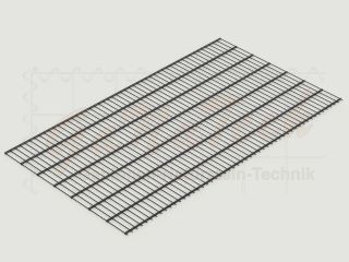 Doppelstabmatten Zaunset 30m lang, 1,43m hoch, RAL7016 anthrazit
