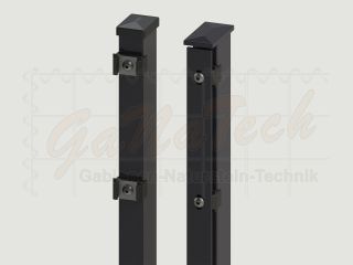 Doppelstabmatten Zaunset 17,5m lang, 1,43m hoch, RAL7016 anthrazit