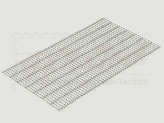 Doppelstabmatten Zaunset 17,5m lang, 1,43m hoch, feuerverzinkt