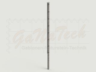 Doppelstabmatten Zaunset 17,5m lang, 1,43m hoch, feuerverzinkt