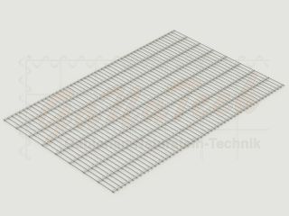 Doppelstabmatten Zaunset 15m lang, 1,63m hoch, feuerverzinkt