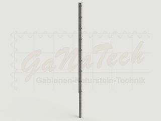 Doppelstabmatten Zaunset 15m lang, 1,63m hoch, feuerverzinkt