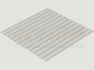 Doppelstabmatten Zaunset 20m lang, 2,43m hoch, feuerverzinkt