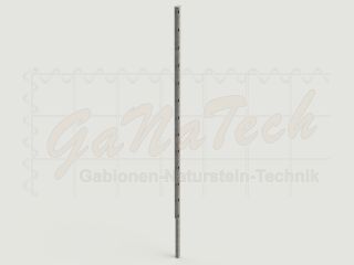 Doppelstabmatten Zaunset 20m lang, 2,43m hoch, feuerverzinkt