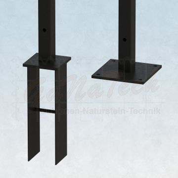WPC Steckzaun easy Screen #one 180x90cm graphit/braun