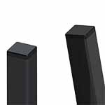 Creazen Zaunfeld mit Rohrkappen